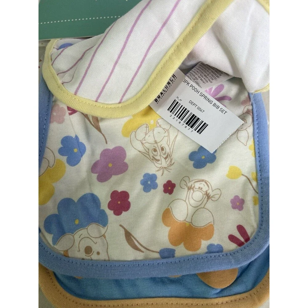 Disney Baby Winnie the Pooh Tigger Bib Set 3 Piece NEW